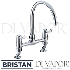 Bristan VAL BRDSM C 6 CD Lever Bridge Sink Mixer with 6 Inch (152mm) Levers Tap Spare Parts